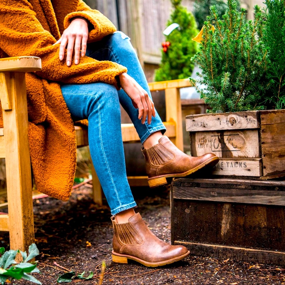 Freebird by Steven Lasso Brown Distressed Chelsea Style Ankle Boots